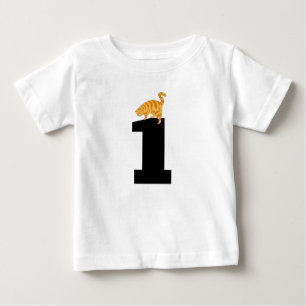 Âge d'un (1) anniversaire Ginger Cat T-Shirts