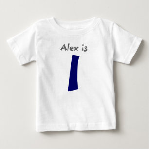 Age et nom Personnalisable 1er Anniversaire Tshirt
