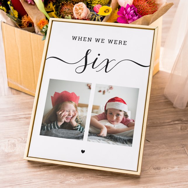 Âge et photo. Numéro de table mariage noir blanc (Créateur téléchargé)