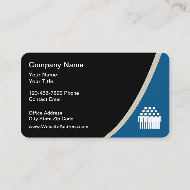 Agence de dotation temporaire Cartes de visite bri (Devant)