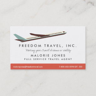 Agence de Voyage de femme Carte de visite