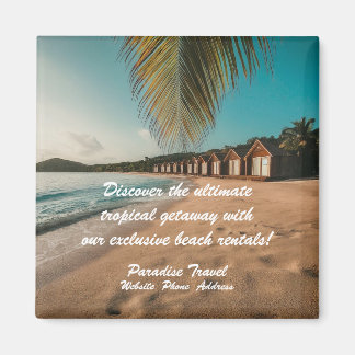 Agence de voyages Marketing Aimant Tropical