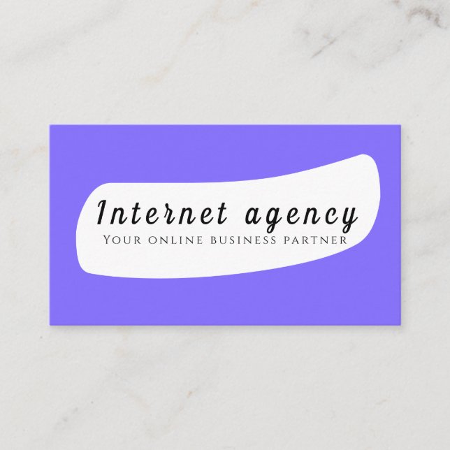 Agence Internet Carte de visite (Devant)