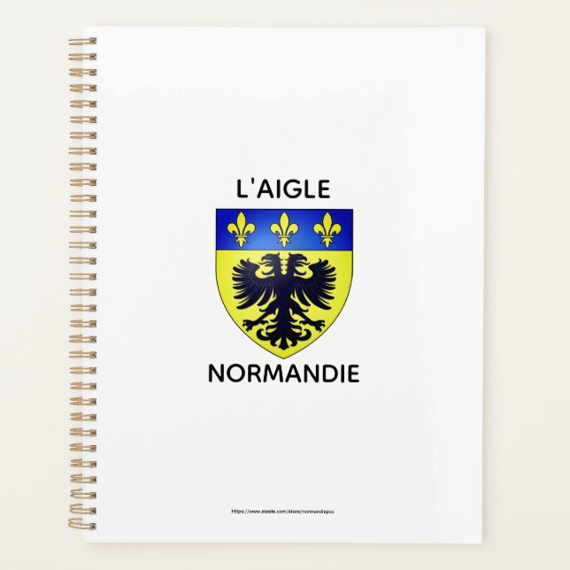 Agenda avec le blason de L'Aigle - Normandie (Devant)