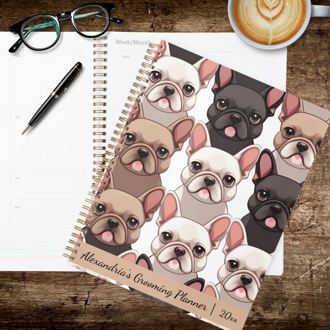 Agenda charmant avec Bulldog Français (Créateur téléchargé)