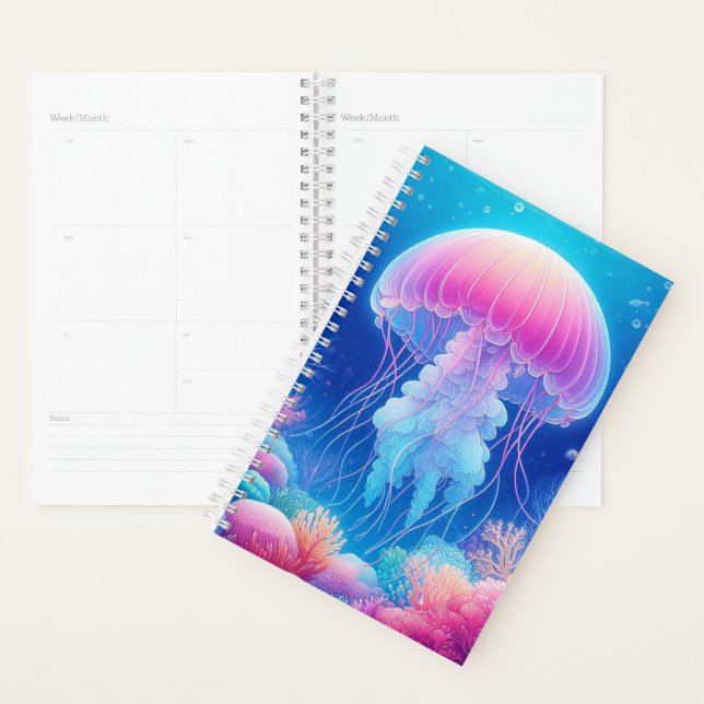 Agenda meduse (Devant avec enveloppe)