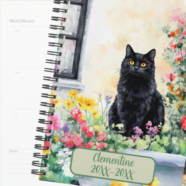 Agenda non daté Black Cat (Créateur téléchargé)