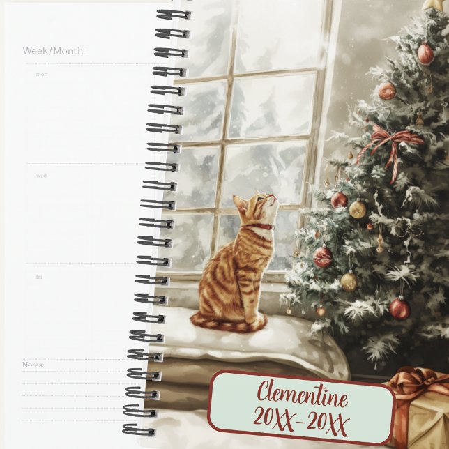 Agenda non daté de Noël d'hiver pour chats (Créateur téléchargé)
