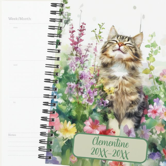 Agenda non daté Tabby Cat Journal  (Créateur téléchargé)