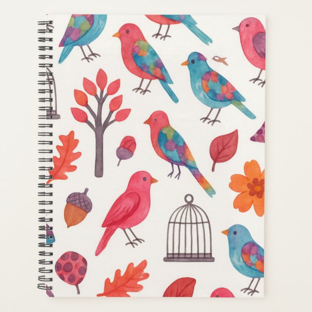 Agenda Pássaros e Flores DESING (Devant)