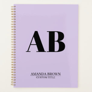 Agenda personnalisé Monogramme Nom Personnalisé 20