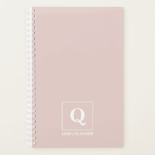 Agenda personnalisé Rose Blush 2026