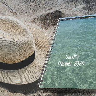 Agenda personnel de l'amant de l'océan en eau de m