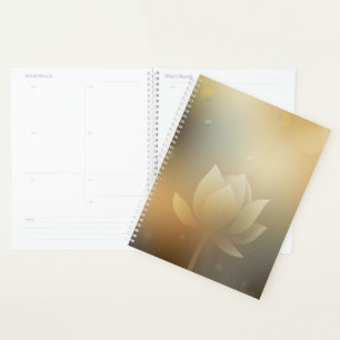 Agenda quotidien relié Lotus Flower