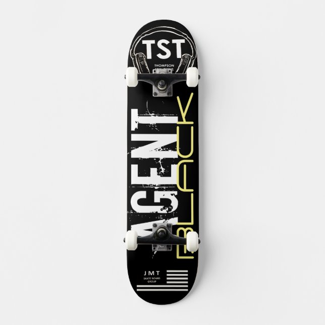 AGENT BLACK Skateboard (Recto)