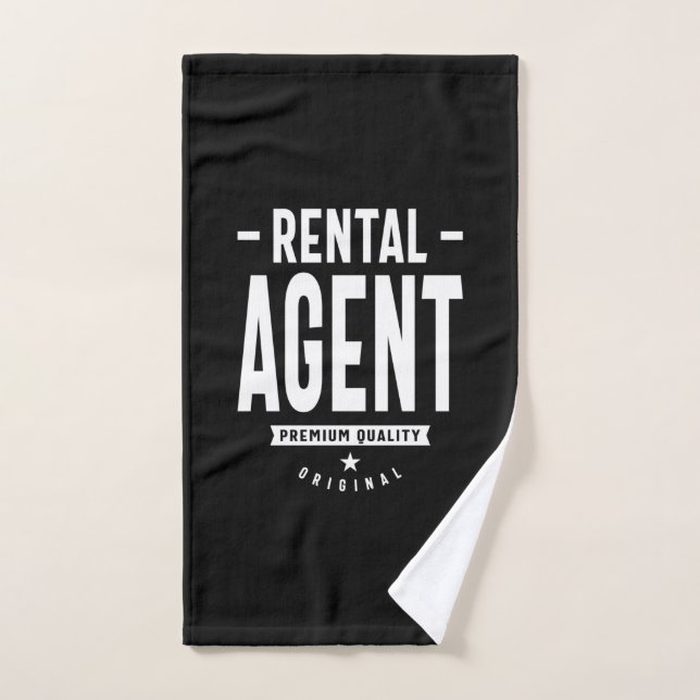 Agent de location Titre du travail Cadeau (Serviette à main)