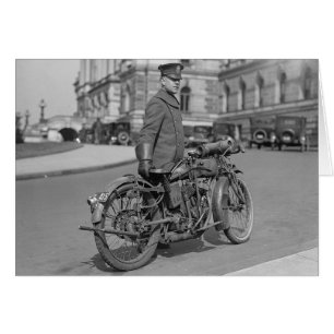 Agent de police à moto, 1922