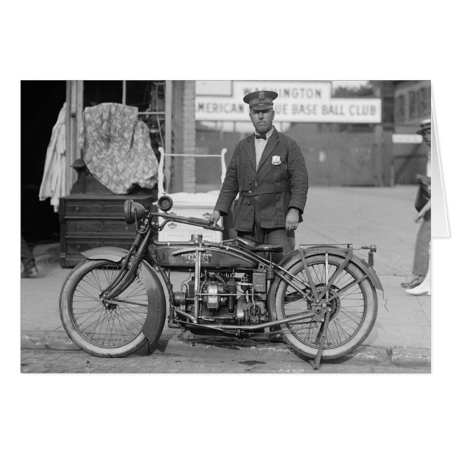 Agent de police à moto, 1924 (Devant horizontal)