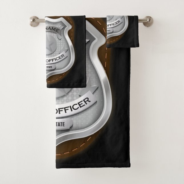 Agent de police personnalisé Sheriff Cop NAME Badg (En situation)