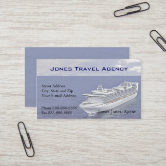 Agent de voyage Carte de visite de l'Agence des na