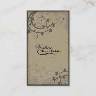 Agent immobilier Carte de visite - Brown beige noi