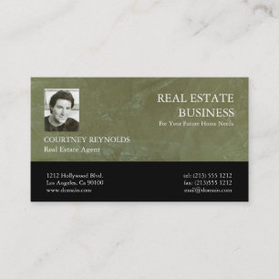 Agent immobilier Cartes de visite Vert toscan