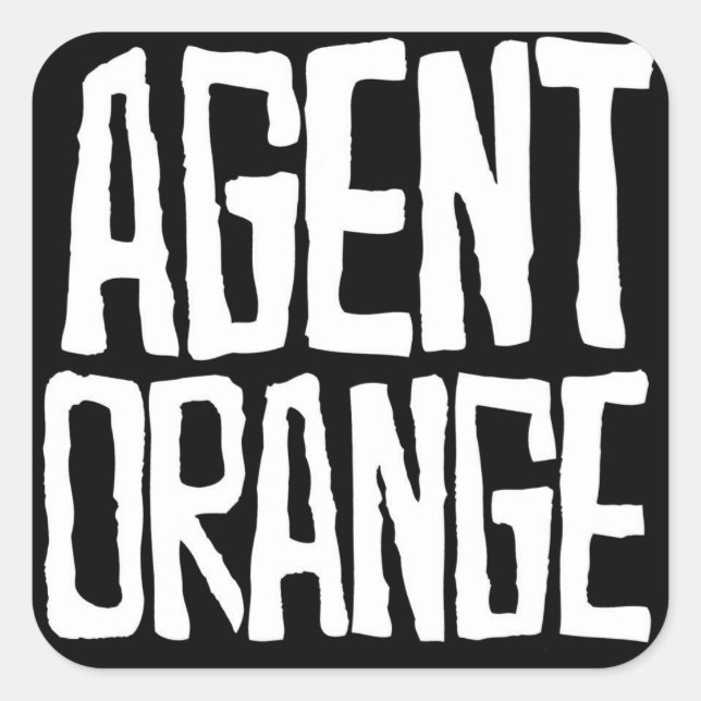Agent Orange "Trashed" Logo Stickers Patinage Punk (Devant)