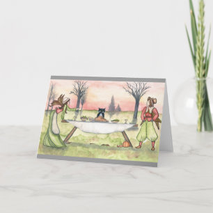 Agitations et la carte de voeux de thanksgiving de