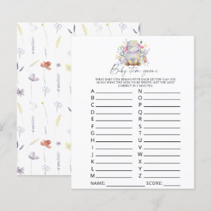 Agneau - Jeu pour bébé. Jeu de Baby Shower