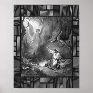 Agonie dans le jardin Dore Jesus Angel Poster