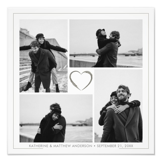 Agrandissement de photo d'anniversaire de 4 photos (Devant)