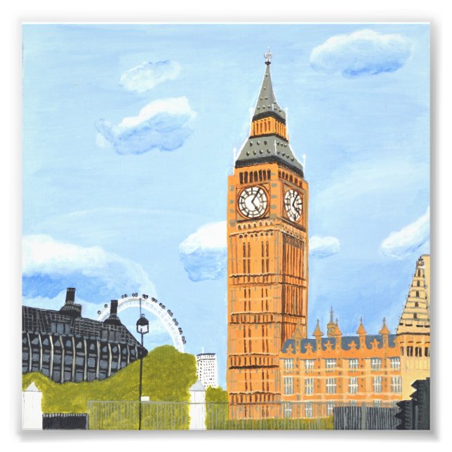 Agrandissement de photo de Big Ben de Londres (Devant)