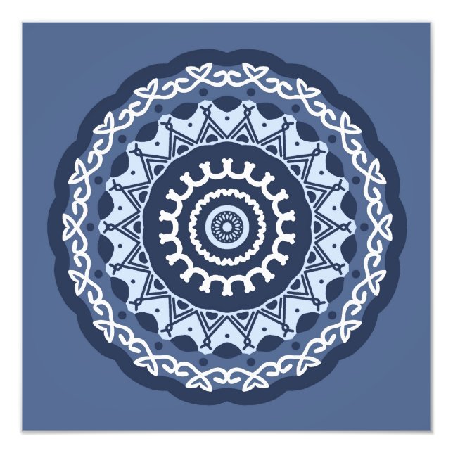 Agrandissement de photo de conception de mandala c (Devant)