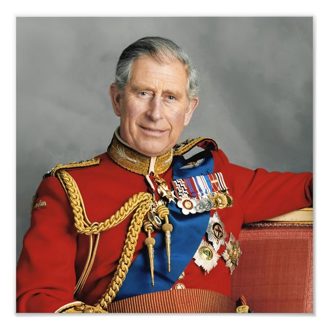 Agrandissement de photo du roi Charles III (Devant)