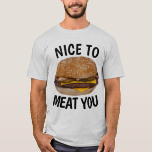AGRÉABLE DE VOUS VIANDER, Drôle T-shirts Cheesebur