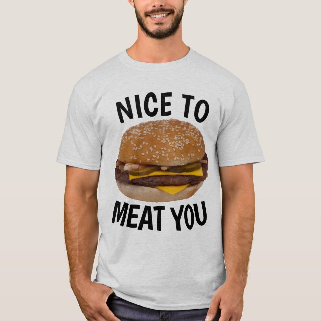 AGRÉABLE DE VOUS VIANDER, Drôle T-shirts Cheesebur (Devant)
