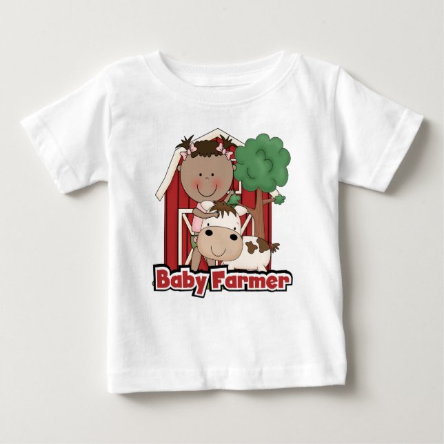 Agriculteur de bébé avec des T-shirts et des (Devant)