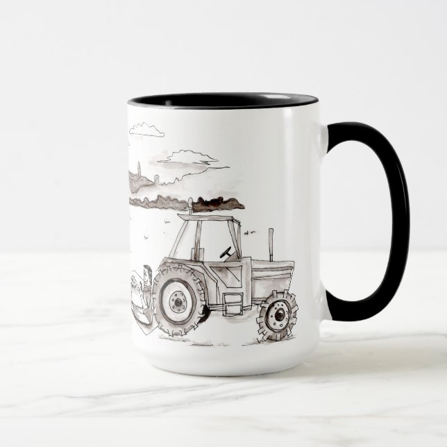Agriculture du dîner dans la tasse de champ (Droite)