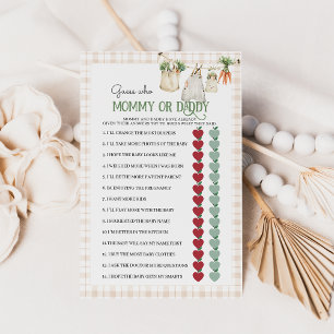 Agritourisme local Maman Papa Baby shower Jeu