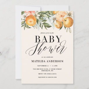Agrumes, oranger + baby shower en fleur
