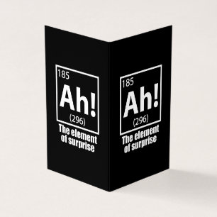 Ah ! L'élément de la plaisanterie de la chimie amu