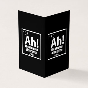 Ah ! L'élément de la plaisanterie de la chimie amu