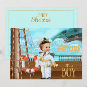 Ahoy C'est un Baby shower garçon Invitation