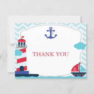 Ahoy C'est un Carte de remerciements de baby showe