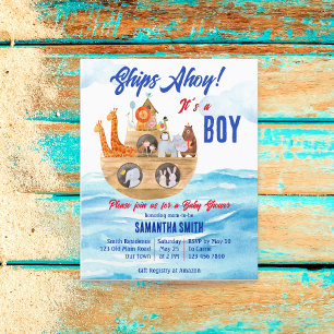 Ahoy c'est un garçon Noahs Ark baby shower budget 