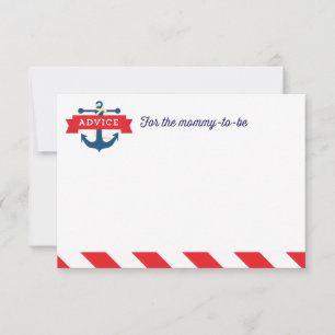 Ahoy ! Jeu de carte de conseil de Baby shower naut