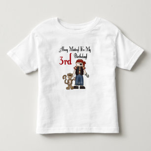 Ahoy Matey Pirate 3ème Anniversaire Tshirts et cad