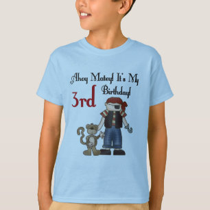 Ahoy Matey Pirate 3ème Anniversaire Tshirts et cad