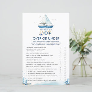 Ahoy Nautique C'est un garçon au-dessus ou sous le