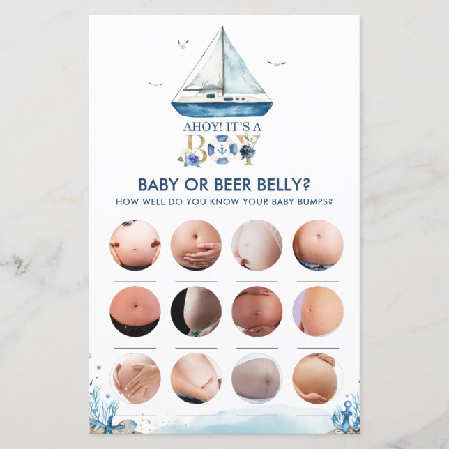 Ahoy Nautique C'est un garçon Ce qui est dans votr (Devant)